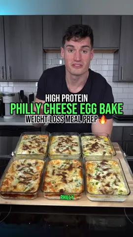 Power Philly Egg Bake✅ Enjoy the recipe!⬇️ ▪️1 1/2 pounds shredded beef ▪️1 egg ▪️ 1/2 cup egg whites  ▪️ 1/2 cup low fat cottage cheese  ▪️ 1/4 cup shredded cheddar cheese  ▪️ 1 yellow onion  ▪️ 1 Green bell pepper  ▪️350 degrees for 35 minutes  ▪️1 egg bake is 542 calories with 67 g protein and 17 g carbs  Total Weight Loss 2.0 has a LAUNCHED💪 Over 200 updated recipes, new tip sheets, and everything you need to maximize 2024!!🔥 #weightloss #mealprep #simplerecipe#simplerecipe #breakfast #diet #food #nutrition #EasyRecipe #fatloss #lowcalorie #lowcal #health #muscledummies #life #reels #instareels #reelsofinstagram 