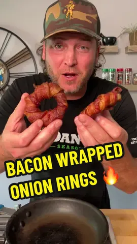 Bacon makes everything better, so why not an Onion Ring? 👀 #bacon #onion #danosseasoning #tiktokfood #FoodTok #Recipe 