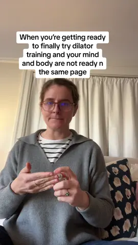 Dilator training can be scary to try but the results can be life changing, especially if you have a pelvic floor PT to support you #dilatortraining #dilatortherapy #vaginismusstory #dyspareunia #pelvicfloordysfunction #overactivepelvicfloor #hypertonicpelvicfloor 