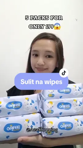 Iba pala talaga kapag mommy kana. palagi kana naghahanap kung saan makatipid pero maganda na quality. Finally found this baby gaifeel wipes 5packs for only 199pesos. #firsttimemom #babywipes #babywipe #babywipesreview #wipes #wipesrestock #babytiktok #tiktokbaby #babymusthave #babyfinds #babymusthaves 