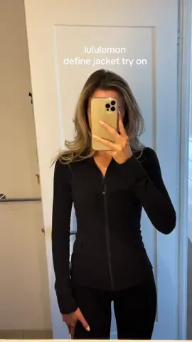 @lululemon finally released the define jacket in Nulu 😭🖤!!! #lululemon #tryon #lululemonhaul 