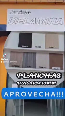 Aprovecha estas promociones hasta agotar stock!! Ven visitamos en av.El Zinc 293-Los olivos  #melaminaperu #parati #febrero #invicta #duratex #MelaminaDuratex 