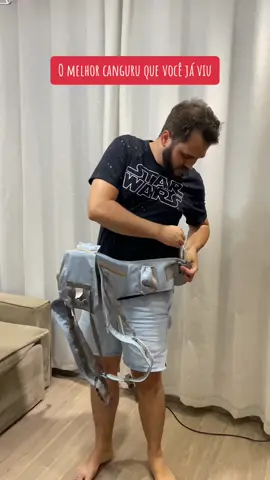 O melhor canguru que voce ja viu. Muito confortável tanto para o bebê quanto para vocês papais. Vários compartimentos. #babylove #baby #achadinhosshopee 