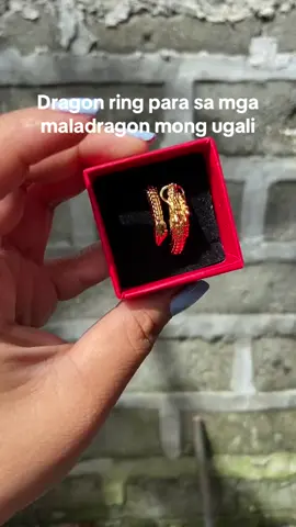 Adjustable dragon ring 💍 #fyp #dragonring #chinesenewyear #pampaswerte #dragonballz #goldring #mensring#mensringsonline #dragonsquad🐉 