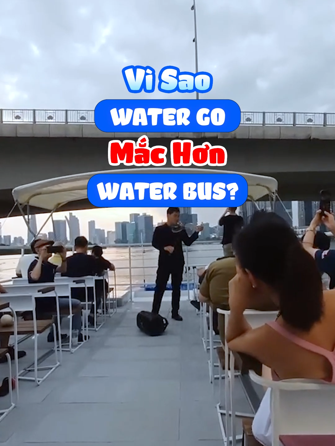 Ngắm nhìn thành phố Sài Gòn hoa lệ từ giữa lòng sông  #vietnambooking #thanhthoilouttet #Watergo #bussongsaigon #xuhuong #xuhuongtiktok #topvodeos #Saigon