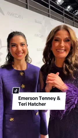 #desperatehousewives star #terihatcher and her daughter #emersontenney at the @Marc Cain show in Berlin. #voguegermany #susandelfino #jamesbond #tomorrowneverdies #desperatehousewivesedit #desperatehousewivesofficial #terihatcheredit #berlinfashionweek 