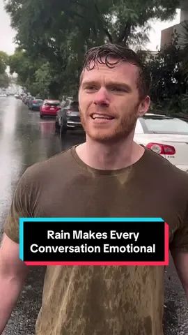 Rain Makes Every Conversation Emotional  #comedy #jokes #film #rain #fyp 