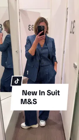 Linked in my bio 💫 Each piece can be worn seperatley which makes this suit very wearable 🫶🏻 #styletips #capsulewardrobe #springstyle #capsulewardrobestyle #dailyoutfit #over40andfabulous #dailyoutfit #marksandspencer 
