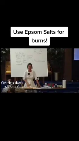 Here's a great natural remedy for burns. #naturalremedy #naturalremedies #naturalmedicine #barbaraoneill #epsomsalt #onthisday 