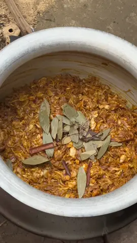 my sister cooked goat biryani for our little community 🫶🏽🥺 #bangladeshtiktok #comilla #benaglifood #bangladeshi #villagecooking 