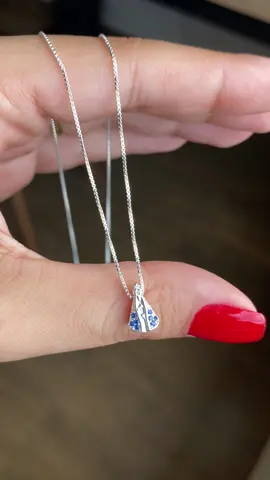 Detalhes desse colar lindo em prata 925 🥰 #modafeminina #prata925 #colar #colarnossasenhora #nossasenhoraaparecida #colarprata925 