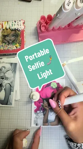 This light is going to come in handy in and out of my craft room! #colorwithme #ohuhu #ohuhumarkers #art #grayscale #coloring #fyp #tiktokshopvalentinesday #tiktokshopvalentines #tiktokshop 