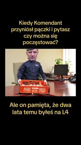 Oficer musi mieć dobrą pamięć a skoro pączki kupione są za Twoją ciężką pracę za wyrabianie statystyki, to nie ma miejsca ma miękką grę! #policijosmemos #polskapolicja #policja #mundurowka #tlusty #czwartek #pączki #paczki #komendant #l4 