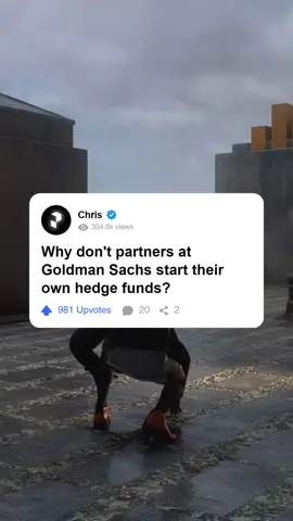 Credits: Chris (Quora) Find out why Goldman Sachs partners choose to stay at the firm instead of starting their own hedge funds. Discover the advantages of staying, including compensation, freedom, and access to world-class infrastructure. #GoldmanSachs #HedgeFunds #FinancialIndustry #BusinessInsights #tiktok_usa #finance #econ #economics #pinselcapital 