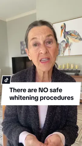 There are NO safe whitening procedures. Know this. #whiteningteeth #artificallyinseminated #whitenedteeth #whiteteeth #teethtok #toothtok 