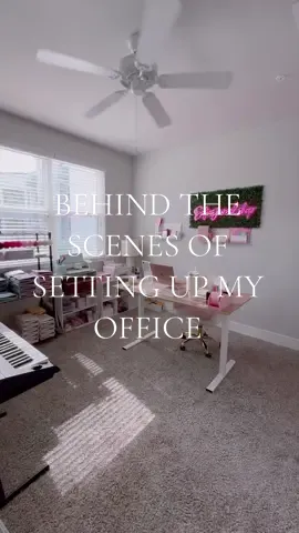 Behind the scenes of setting up my new office space 🥰🤍✨ #asmr #SmallBusiness #amazonfinds #officesetup #smallbusinessoffice #minivlog 