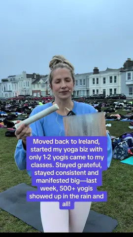 I wanted to spread yoga all over Ireland. I wanted the people of Ireland to feel the benefits; I wanted them to know we can use our practices to help with our mental and physical health. But no yoga studio would have me. I had no experience, and I kept hearing there wasn’t a big space for yoga in Ireland. This gave me fire... It gave me the push to prove people wrong. There were weeks, months—ok, let’s be real, years—of me just having 1 or 2 consistent yogis in my classes. I never once doubted I couldn’t build a tribe; my vision was to make ‘Yoga with Maura’ a household name. After a lot of hustle, pushing, and turning up every single day for my business and beliefs, it’s now HAPPENING! Last weekend, over 500 people showed up to my sunrise yoga class in the RAIN ☔️ IRELAND🇮🇪is awake and ready for a change, ready to feel good, and this is just the beginning! Tonight, I’m on Episode 2 of @apprenticeuk fighting for investment to take @yogawithmaurastudio global 🌍 P.S.: I’ve always stayed grateful, stayed consistent, and manifested that I can do this. But it didn’t happen overnight. I started back in 2017 when I did my first training. 🧘‍♀️🧘‍♀️🧘‍♀️ #yoga #yogawithmaura #apprenticeuk #tiktok #ireland 