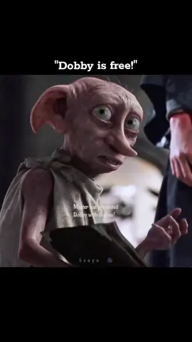 Dobby's iconic line. You will always be missed, Dobby our free elf. 🥺🤲💜 #wizardingworldofharrypotter #harrypotter #harrypottertiktok #dobbythehouseelf #dobby #chamberofsecrets 