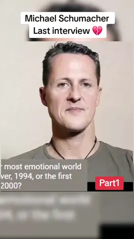 MICHAEL SCHUMACHER Last Interview.  Heart broken moment. it's so sad what happened to him 10 years ago already. he is missed and will be missed. A Legend ❤️ #F1 #formula1 #michaelschumacher #champion #emotional #f1tiktok 
