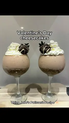 Valentines cheescakes!  Using the amazing Jane’s Patisserie recipe 🫶🏻 #ValentinesDay #valentine #galentinesday #galentines #baking #bakingrecipe #janespatisserie #cheesecake #dessert #viral #fyp #viralvideo #viralsong #viralsound @janespatisserie 