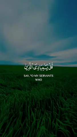 قل يا عبادي الذين أسرفوا على أنفسهم لا تقنطوا من رحمة الله #هزاع_البلوشي #تلاوة_خاشعة #quran #قران_كريم #راحة_نفسية #fyp 