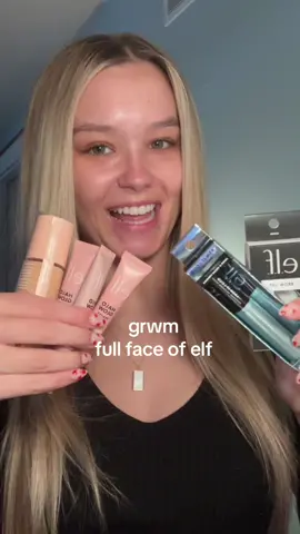 full face using @elfcosmetics 💗 what are your fav elf products?!  #grwm #grwmmakeup #makeupgrwm #elfmakeup #elfmakeupreview #fullfaceofelf #elfcosmetics 