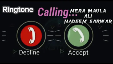 Nadeem sarwar ringtone in youtube channale sub link bio  #murshid #hussain #maula #ali #mula 