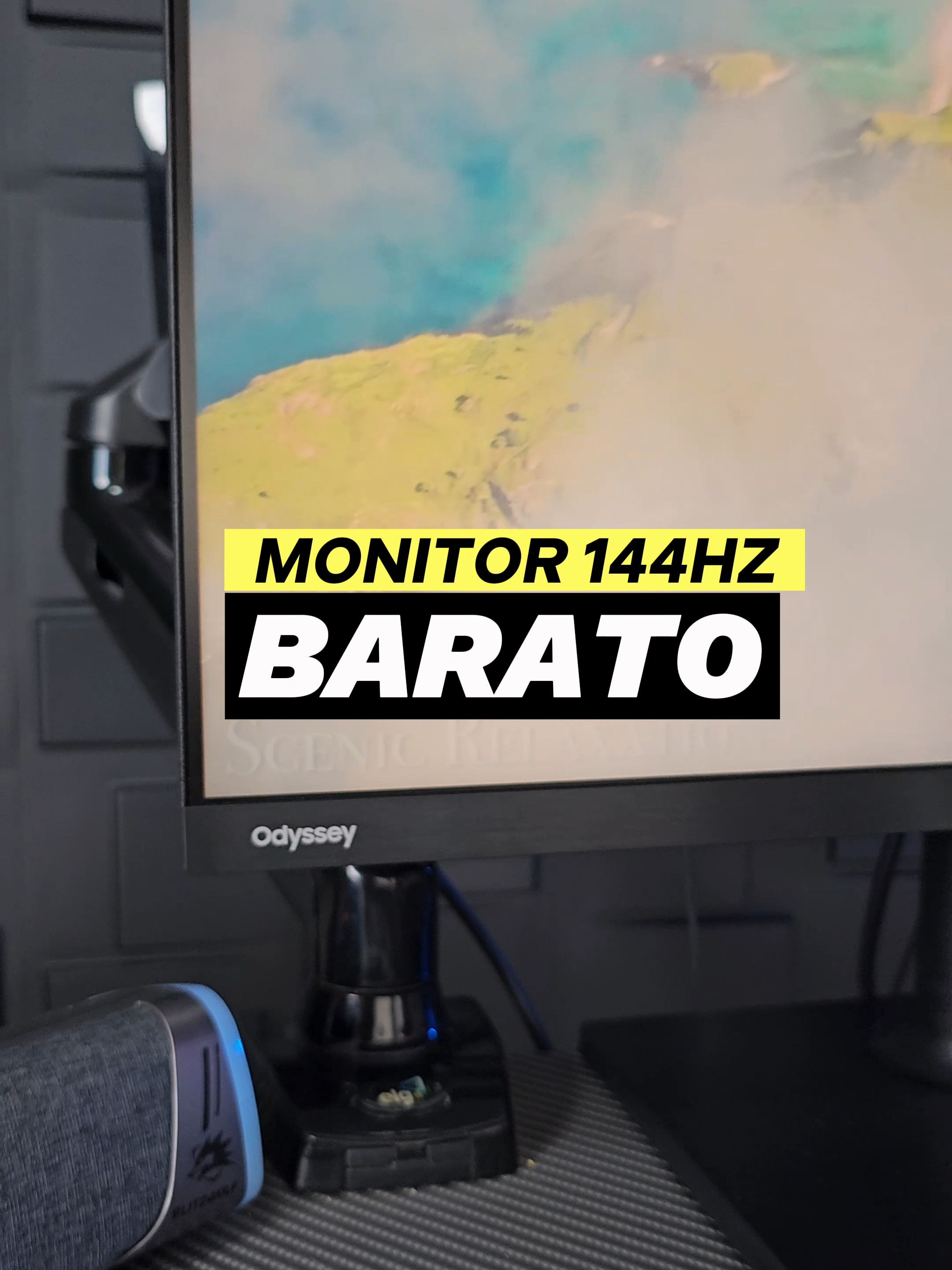 TESTEI O MONITOR 144HZ BARATO DA SAMSUNG @samsungbrasil