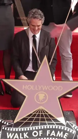 #MarkRuffalo's reaction to getting his star is just like heaven. 🥹❤️ #WalkofFame 