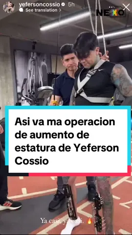 Así va la operacion de aummeto de estatura de Yeferson Cossio 😯 #YefersonCossio #Aumentodeestatura #Colombia #Farandula 