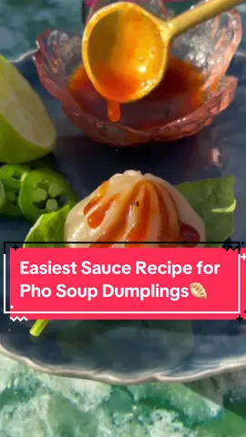 Our easy and favorite sauce to enjoy these Pho Beef Soup Dumplings…and you're PHO-sure going to love it😋🥟  @phobacseattle @eat.mila  How To: ✨Steam Pho XLB on bamboo steamer for 10 minutes over medium heat  ✨Prepare your sauce by mixing 2 tbsp MiLa's Dumpling Dipping Sauce, 1 tbsp sriracha, black pepper, and a squeeze of lime juice.  ✨Use fresh basil as a wrap, generously coat XLB with sauce, and jalapeños for that xtra kick 💥 ✨Enjoy!    Get your bag of Pho Soup Dumplings before they run out!  #mila #eatmila #soupdumplings #dumplings #phosoupdumplings #juicysoupdumplings #xiaolongbao #newproduct #pho #phosoups #EasyRecipe #easymeals #saucerecipe #dippingsauce #dippingsaucerecipes #easysaucerecipe 