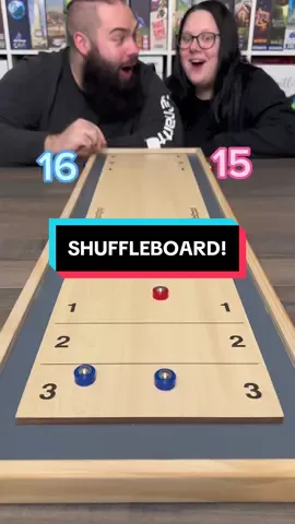 Shuffleboard On Your Table At Home? This Is A Go To Game For Us! #boardgames #GameNight #couple #fun 