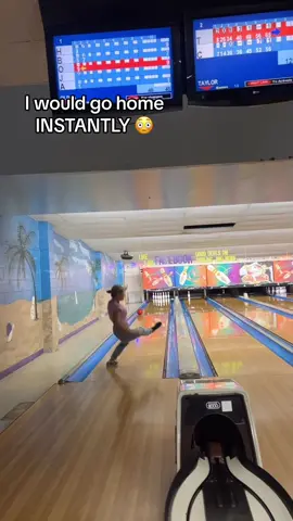 The clapping makes it worse… #fyp #bowling #fail #embarrassing #funny #fall  🎥 - Heidi Niego via ViralHog