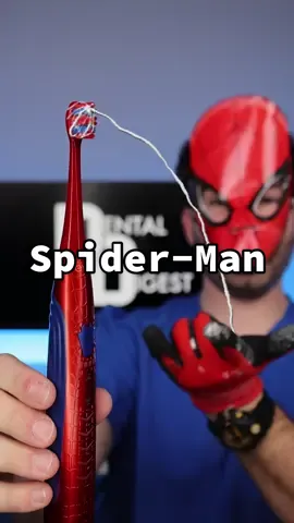 $2 vs $200 Spider-Man Toothbrush !? 🕸️💰 #spiderverse #superhero #asmr #cheap #expensive #dental 
