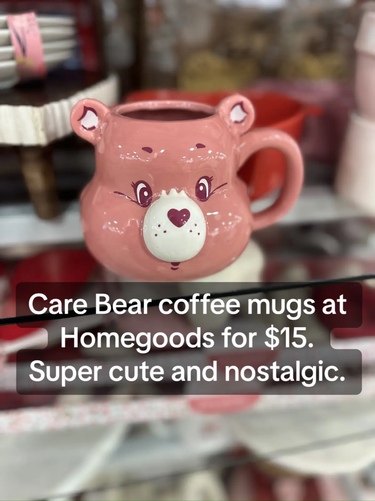 Are you a Care Bear 80s child?  These bring back so many memories. They are adorable, if you’re lucky you can find the set.  @HomeGoods @Care Bears ™️ #carebears #mugs #coffeemug #homegoodsfinds #valentinegifts 