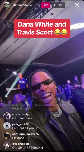 #DanaWhite #TravisScott #UFC #hiphop #rap (via @DanaWhite) 