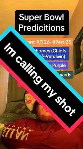 The only thing im confident on is there will be a game tomorrow. #titanswalterpicks #chiefswalterpicks #49erswalterpicks #kansascitychiefs #sanfrancisco49ers #nfl #nflfootball #NFLPlayoffs #nflpredictions #superbowlpredictions #SuperBowl #patrickmahomes #traviskelce #traviskelcetaylorswift #gatorade #nflkickers #fieldgoals 