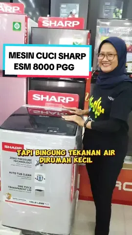 Mesin cuci Top Loading Sharp Kapasitas 8Kg Sharp ESM 8000 PGG #elektronikrumahasik #elektronik #elektronikbekasi #mjgrosirelektronik #mesincuci #toploading #sharp #mesincucisharp #fyp #capcut #template 