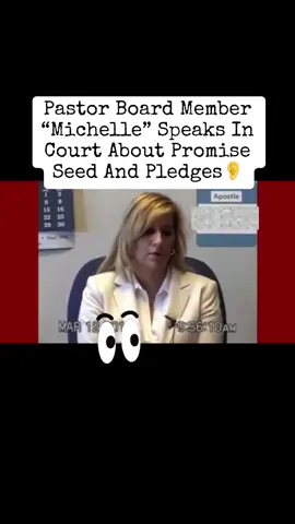 Pastor Board Member Michelle Speaks In Court About (Documentation Of Pledges) #fyp #church #tiktok #foryou #iykyk 