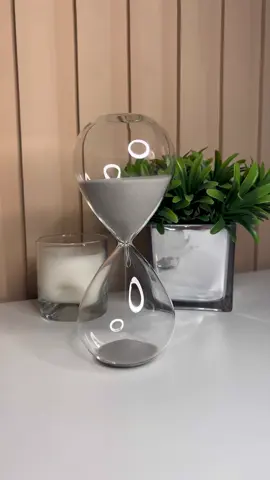 New decor, ampulheta asmr 🩶 #decoracao #decoration #decor #decoracion #asmr #unboxing #relationvideo #ampulheta #decorationideas #fyp #foryou #fypage 