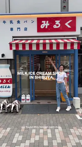 We stumbled upon this hidden gem milk ice cream shop in Shibuya, Tokyo and believe it or not we went back a second time for the milk ice cream again!🍦 #japan #tokyo #shibuya #japanesefood #japanfood #icecream #traveltiktok #japantiktok 