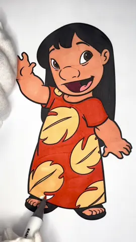 Lilo 💃  #asmr #lilo&stitch #satisfyingcoloring #relaxingvideos #asmrsounds #colourwithme #coloringbook #colourtherepy #therapy #coloring
