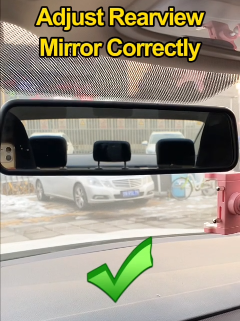Adjustment tips for car rearview mirrors!#car