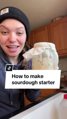 You all know I love my yeast breads but I am ready to get back into some sourdough. In the past I have been gifted starters, but this time I thought it would be even more rewarding to make my own!  It is now day 7 and I am testing a loaf already!!!🤯 Here’s what I did: Day 1: combine 50g water & 50g unbleached flour in a glass jar. Cover with a cloth or paper towel. Day 2: add 50g water & 50g flour  Day 3: discard (remove) 1/2 the starter & add 50g water & 50g flour Day 4-6: Repeat day 3 Tip: keep it in a warm spot so it will ferment. Great options are in the oven with the light on or above the refrigerator.  Who else is ready to try making your own sourdough starter? #sourdoughstarter #sourdoughforbeginners #fermenting #homesteadkitchen #bakingfromscratch