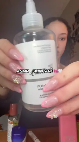 asmr- skincare 🩵 #foryou #getreadywithme #asmr #asmrsounds #skincare #skincaretips 