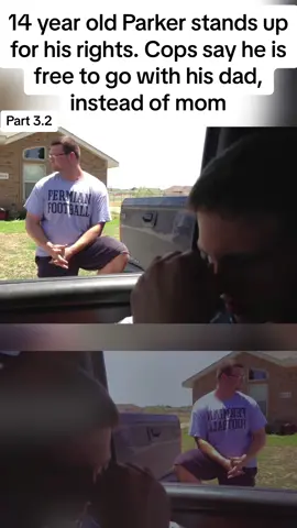 14 year old Parker stands up for his rights. Cops say he is free to go with his dad, instead of mom#office #police #copsoftiktok #trending #viral #LearnOnTikTok 