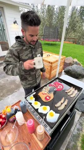 I asked my wife which team she was rooting for this year, and she replied, “the red team”. At least she will never be disappointed regardless of who wins… Who are you rooting for?!? #pancakes