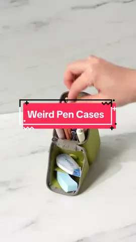 The Sonic Kakusuta, the Sun-Star Delde, and the SMASTA pen case are all weird… #writing #pencase #stationery 