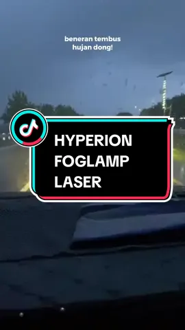 Hyperion Foglamp Laser tes sinar di hujan ✅ #hyperion #foglamp #laser #biled #projector #fyp #tomiairbrush 