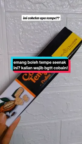 cokelat tpi tempe gimana tuh, cobain aj sendiri biar paham 😍😗 cokelatnya tebel loh #racuntiktok #fyp #fy #cokelat #cokelattempe #cokelatunik #viral